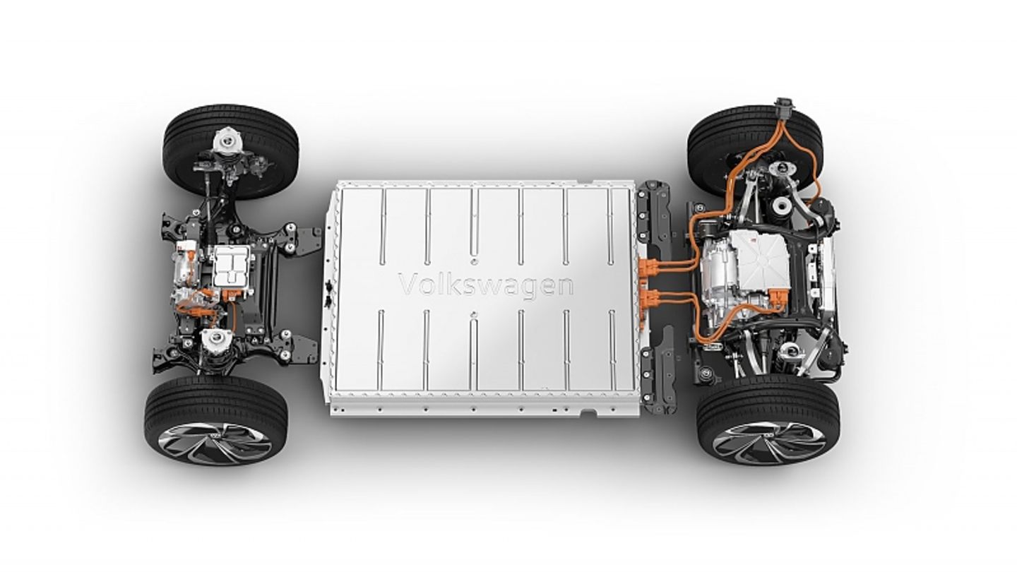 Die Reichweite des VW ID. Space Vizzion beträgt 590 km