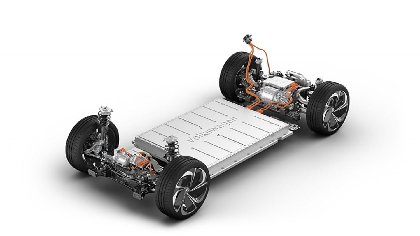 Die Batterie befindet sich MEB-typisch im Unterboden