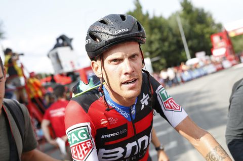Alessandro DeMarchi nach seinem Etappensieg bei der Vuelta a Espana 2018