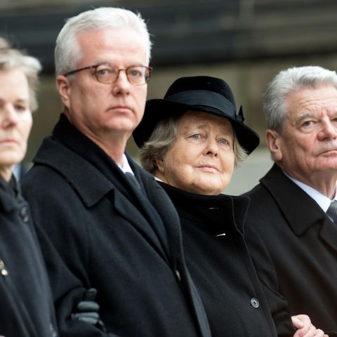 Die Weizsäckers beim Staatsakt