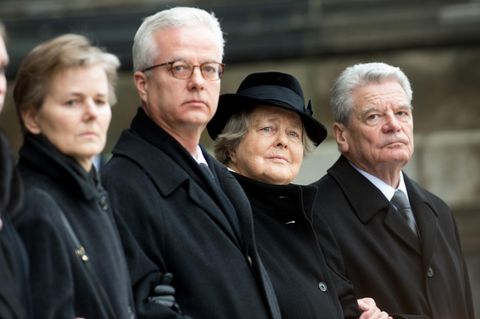 Die Weizsäckers beim Staatsakt