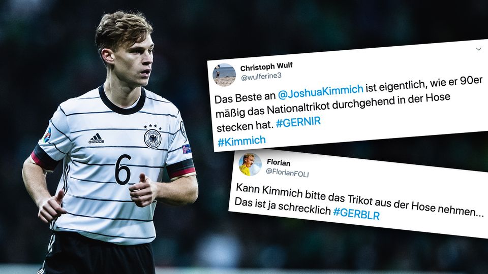 Nationalspieler Joshua Kimmich trägt sein Trikot lieber in der Hose. Nationalspieler Joshua Kimmich trägt sein Trikot lieber in der Hose.