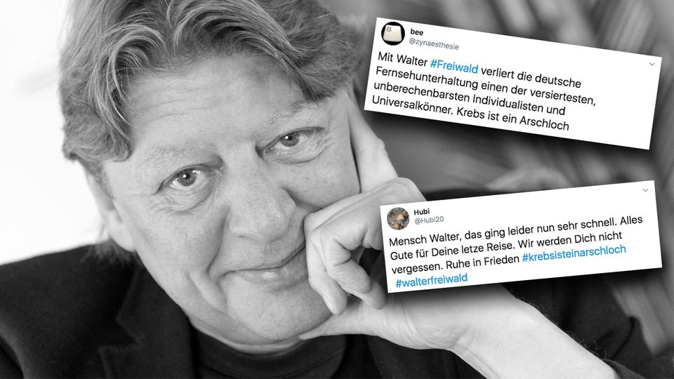 In den sozialen Netzwerken trauern Fans und Kollegen um den Entertainer Walter Freiwald.