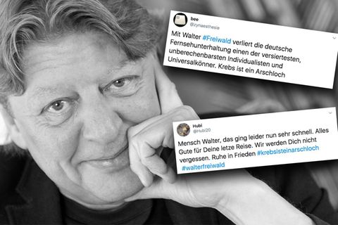 In den sozialen Netzwerken trauern Fans und Kollegen um den Entertainer Walter Freiwald.