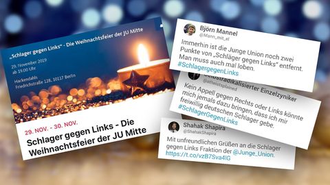 Schlager gegen Links – Die Weihnachtsfeier der JU Mitte