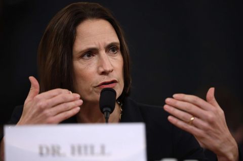 Fiona Hill bei ihrer Aussage im Kapitol in Washington D.C.