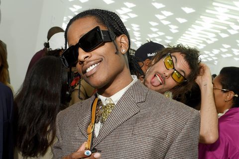 Asap Rocky und verrückter Fan vor der Gucci-Schau bei der Mailänder Modewoche