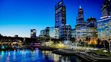 Elizabeth Quay mit Beleuchtung