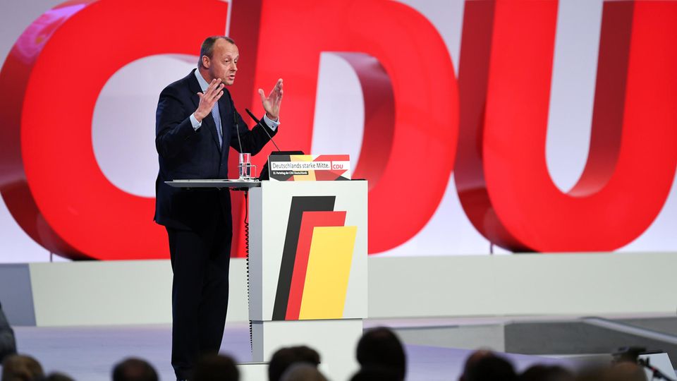 Friedrich Merz beim CDU-Bundesparteitag Friedrich Merz beim CDU-Bundesparteitag