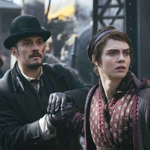 Orlando Bloom und Cara Delevingne in der Amazon-Serie "Carnival Row"