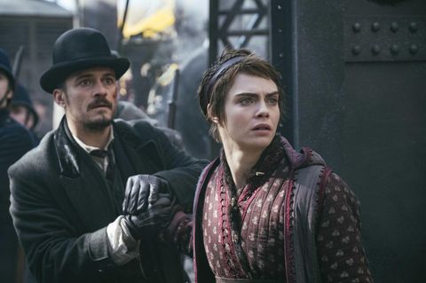 Orlando Bloom und Cara Delevingne in der Amazon-Serie "Carnival Row"