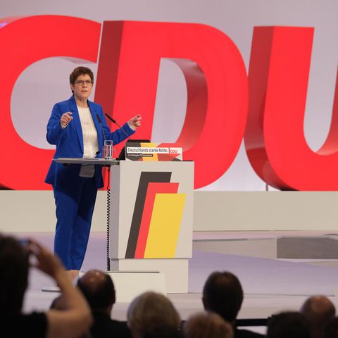 CDU-Parteichefin Annegret Kramp-Karrenbauer spricht beim Bundesparteitag