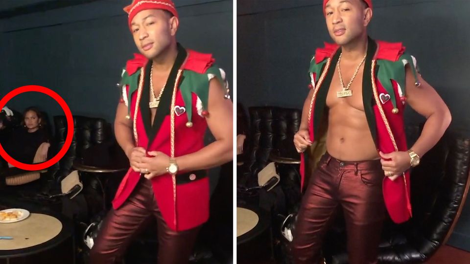 John Legend als Weihnachtself