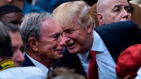 Michael Bloomberg und Donald Trump