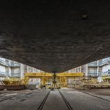 Wie die US-Shuttle besitzt die Buran einen Hitzeschild aus Kacheln.