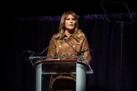 Melania Trump bei einer Rede in Baltimore