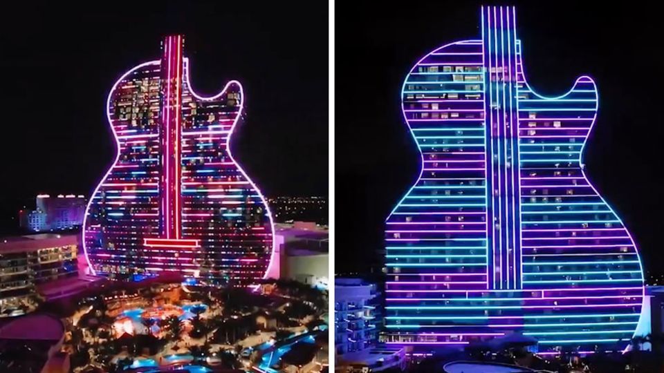 In Florida wurde das weltweit erste Hotel in Gitarrenform eröffnet In Florida wurde das weltweit erste Hotel in Gitarrenform eröffnet