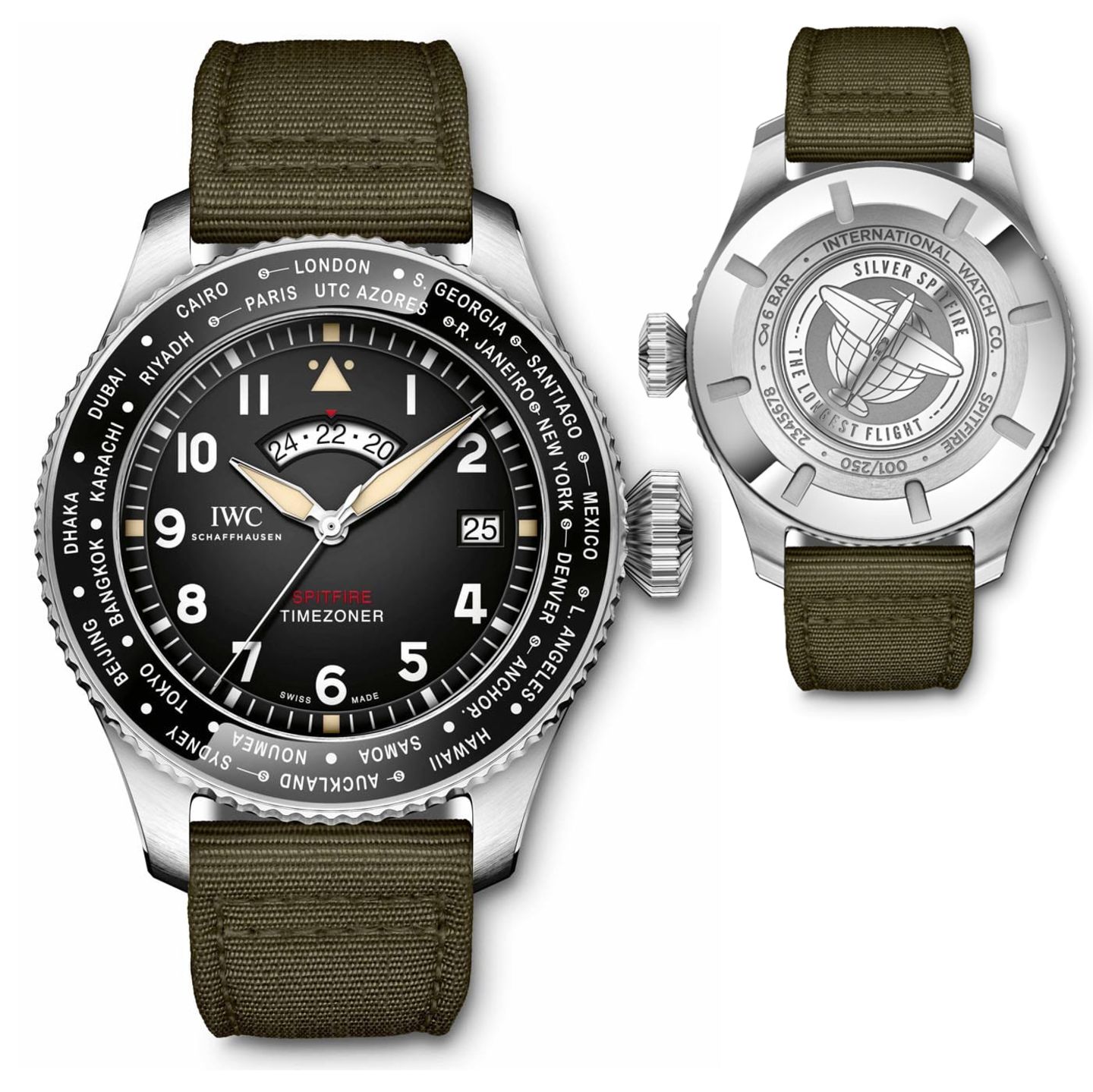 Pilot's Watch Timezoner Spitfire Edition "The Longest Flight" von IWC