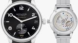 Kategorie bis 5000 Euro  Gewinner: Club Sport Neomatik 42 Datum von Nomos  Was diese Uhr besonders auszeichnet: Die verschraubte Krone und das aus 145 Teilen bestehende neue Metallarmband machen deutlich – diese Uhr ist bereit für den Sprung ins kalte (oder warme) Wasser. Indexe und Zeiger mit SuperLuminova-Beschichtung erleichtern die Orientierung im Dunklen.  Basisdaten (Auszug): Edelstahl (Gehäuse), schwarzes Zifferblatt und Metallarmband, 42mm Durchmesser, wasserdicht bis 300m, 42 Stunden Gangreserve.  Preis: circa 3220 Euro