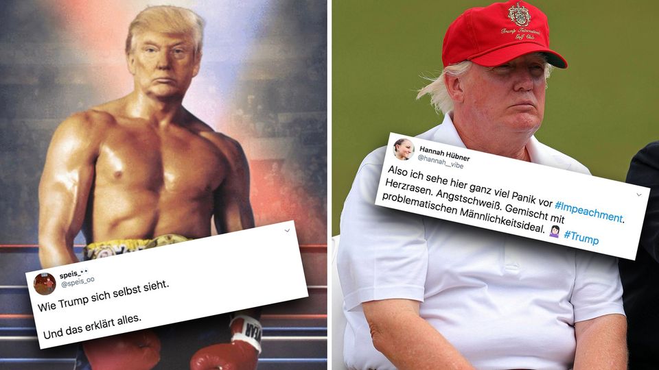 Donald Trump als Rocky: Der US-Präsident teilt diese Fotomontage kommentarlos auf Twitter.