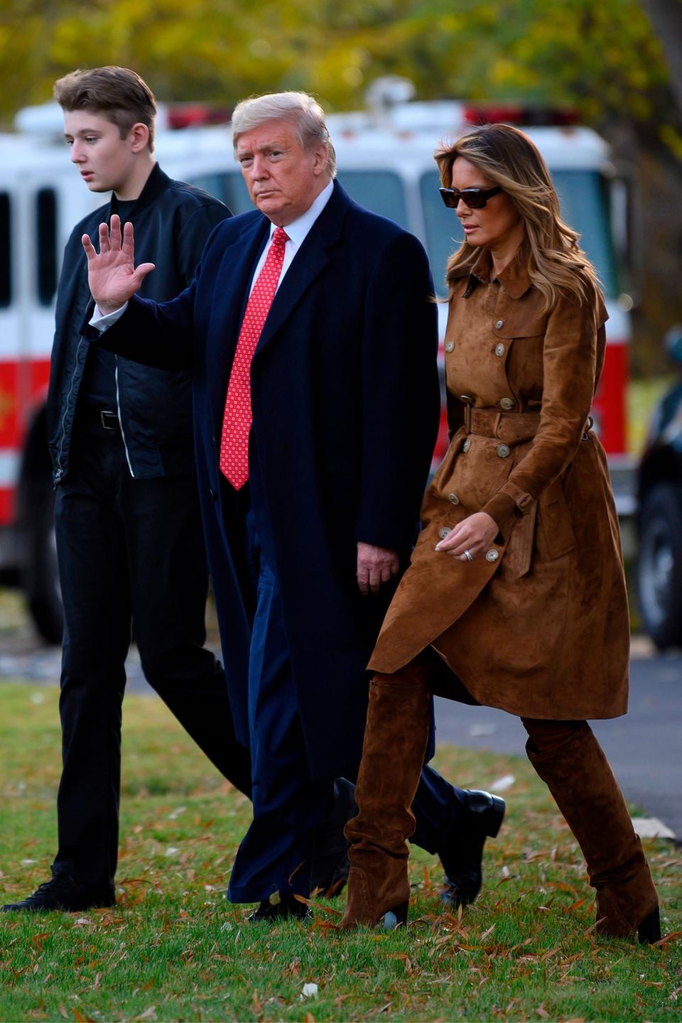 Barron Trump mit seinen Eltern Barron Trump mit seinen Eltern