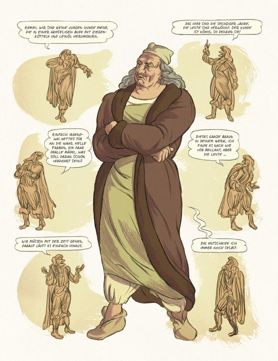 Rembrandt und Lievens Rembrandt hört seinem Freund Jan Lievens zu