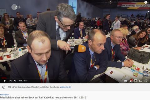 "heute-show": Ralf Kabelka konfrontiert Friedrich Merz