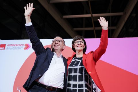 Norbert Walter-Borjans und Saskia Esken
