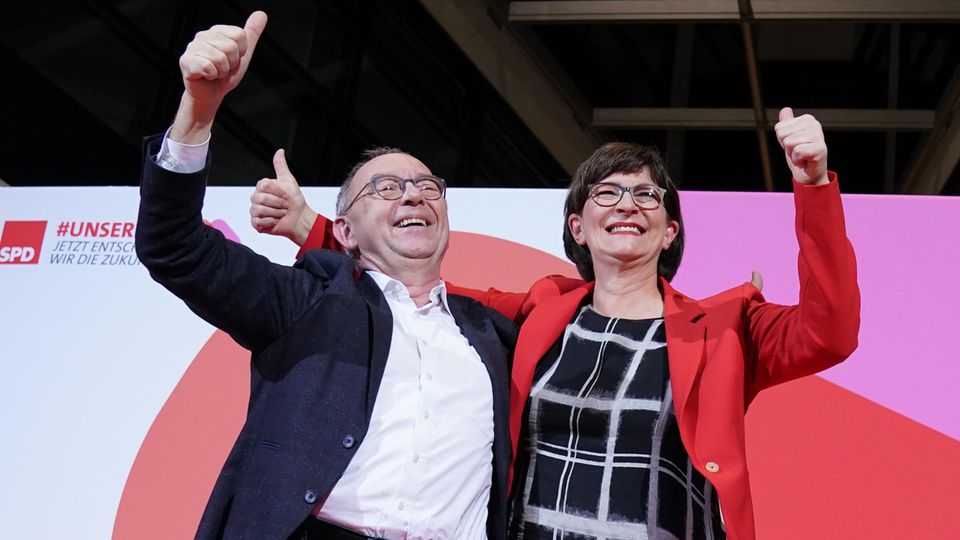 Norbert Walter-Borjans und Saskia Esken führen die SPD künftig an