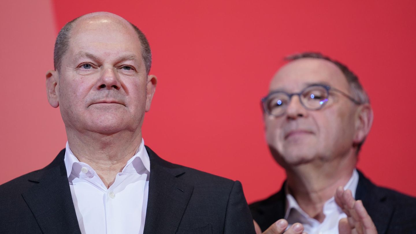 SPD-Politiker Olaf Scholz und Norbert Walter-Borjans