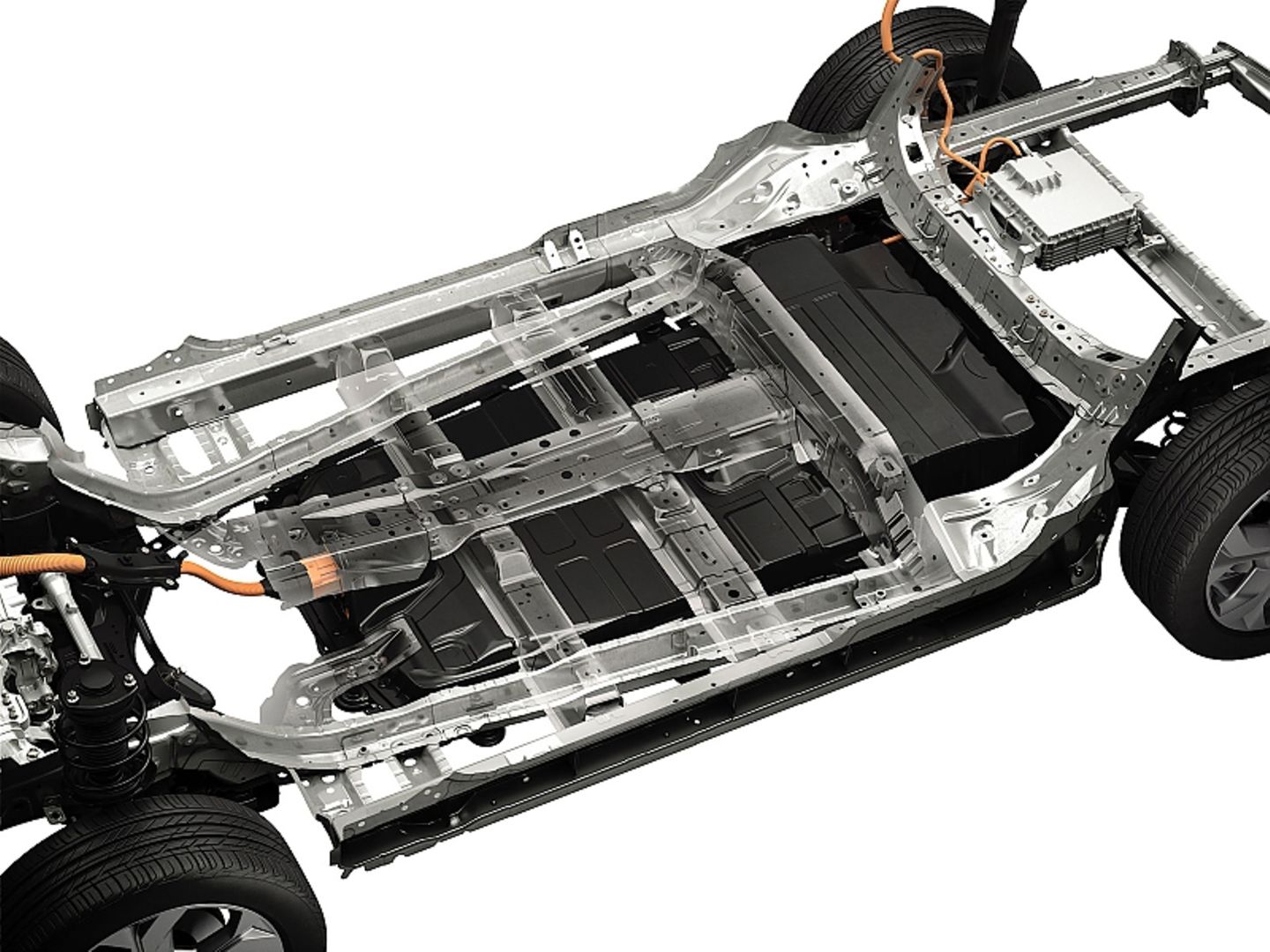 Die Akkus sind im Unterboden des Mazda MX-30 untergebracht und verstärken die Karosseriestruktur