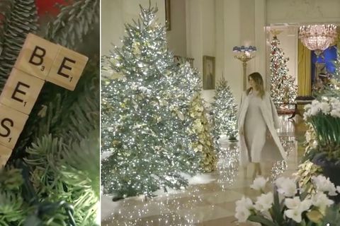 Melania Trump und Weihnachtsdeko