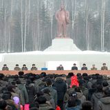 Der Diktator Kim Jong Un kam höchstpersönlich zur Eröffnungszeremonie...