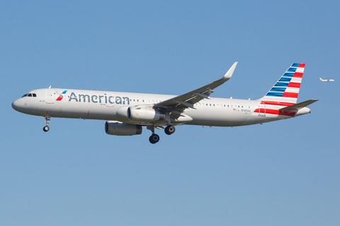Ein Airbus A321 von American Airlines