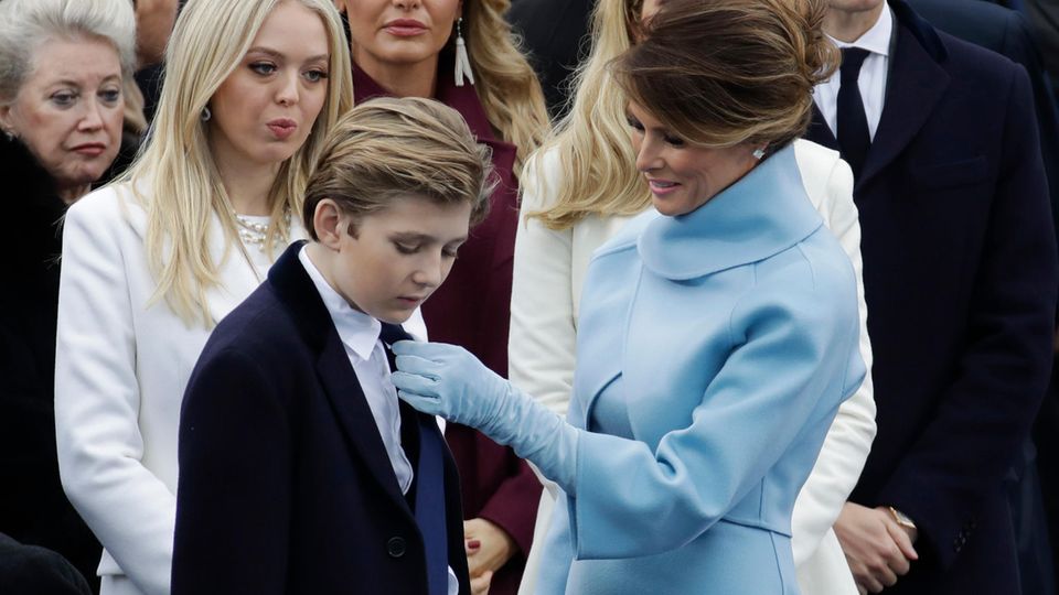 Melania und Barron Trump Melania und Barron Trump