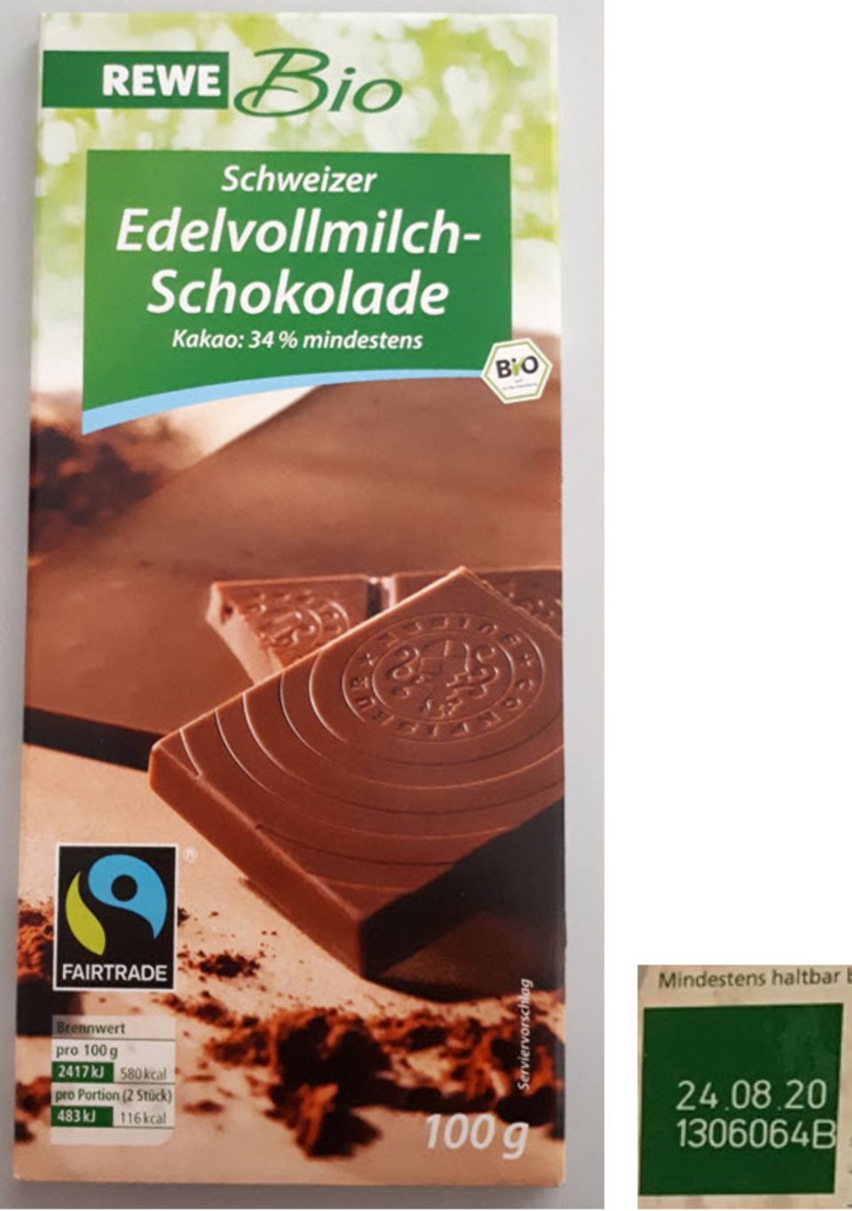 rückruf-ticker - rewe bio schokolade