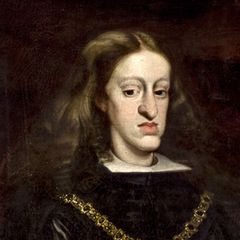 Philipp IV. und Karl II. zeigen den Habsburger Kiefer