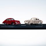 Sieger Kategorie V   Innovationspreis 2019  Porsche 356 "Gmünd" Coupé mit Holzbock in 1:43  Schuco für das Hans-Peter Porsche Traumwerk, Preis: 99,95 Euro