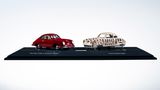 Sieger Kategorie V   Innovationspreis 2019  Porsche 356 "Gmünd" Coupé mit Holzbock in 1:43  Schuco für das Hans-Peter Porsche Traumwerk, Preis: 99,95 Euro
