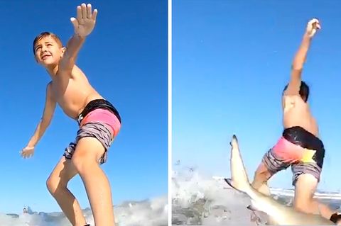 Hai schmeißt 7-Jährigen vom Surfbrett