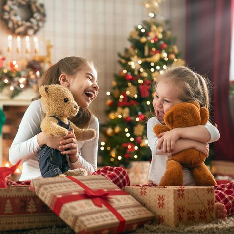 Leuchtende Kinderaugen an Weihnachten