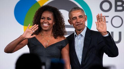 Barack Obama und seine Frau Michelle bei einem Event im Oktober