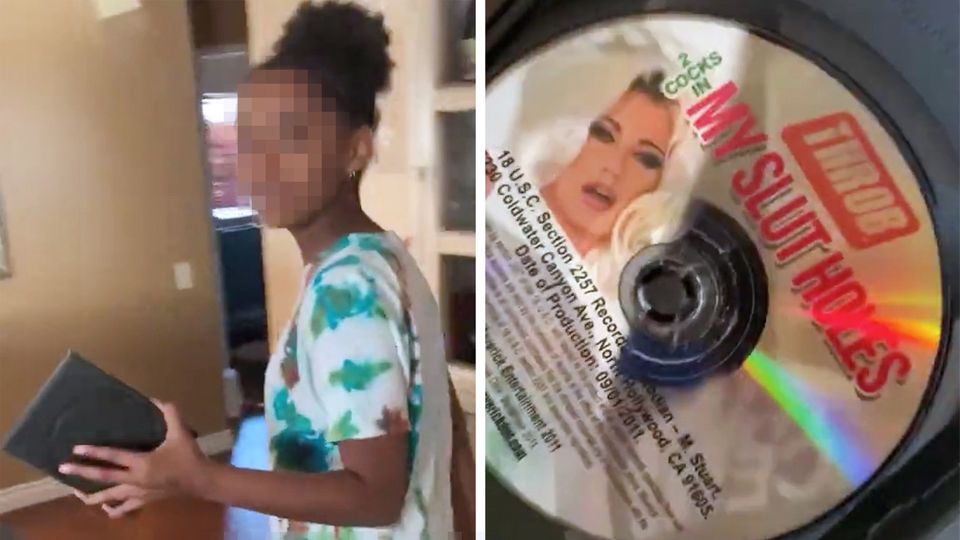 Kind findet Pornofilm und denkt, es sei eine Koch-DVD.