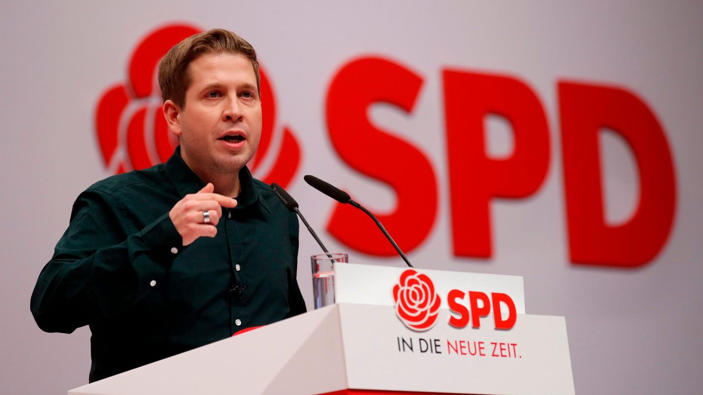 Kevin Kühnert auf dem SPD-Parteitag