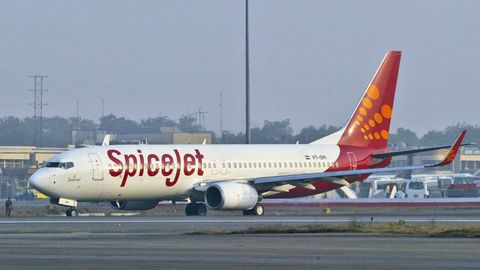 Zu Flotte des indischen Billigfliegers Spicejet gehören 80 Jets vom Typ Boeing 737