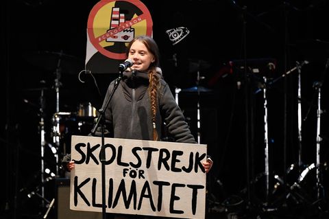 Greta Thunberg hält eine Rede auf dem Klimagipfel in Madrid
