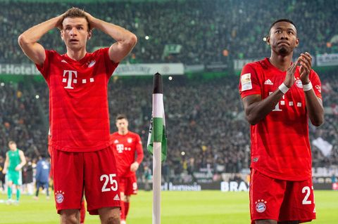 Thomas Müller und David Alaba sind nach der Niederlage gegen Borussia Mönchengladbach reichlich bedient