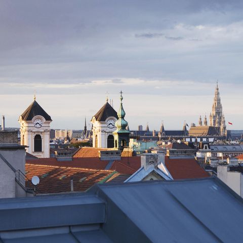 Blick von oben auf Wien
