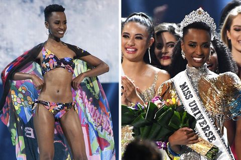 Zozibini Tunzi, Miss Südafrika 2019, steht bei der «Miss Universe»-Wahl in den Tyler Perry Studios auf der Bühne.