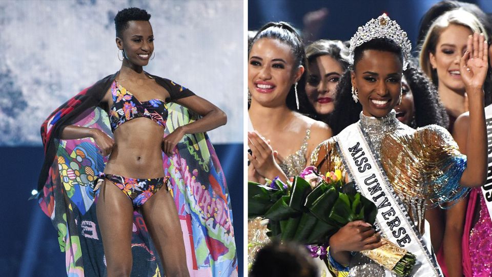 Zozibini Tunzi, Miss Südafrika 2019, steht bei der «Miss Universe»-Wahl in den Tyler Perry Studios auf der Bühne.
